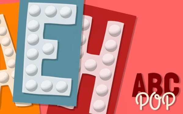 ABCpop Capital Letters Pop-It Puzzle
