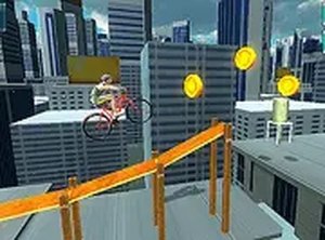 Bike Stunts of Roof Online Game