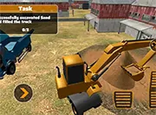 Excavator Driving Simulator Game